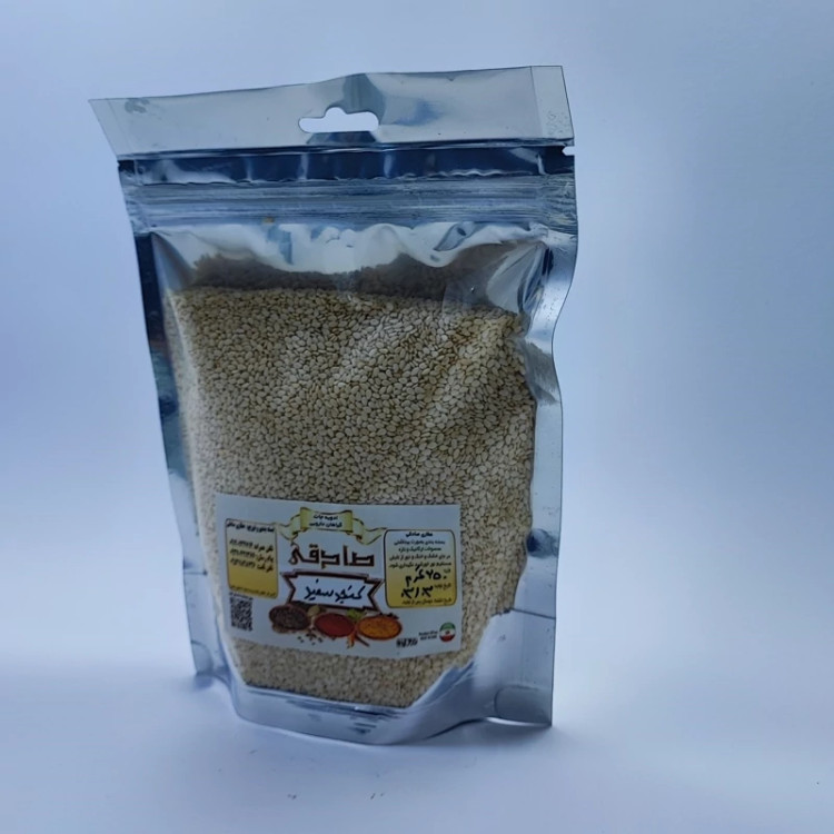 کنجد سفید خارجی درجه یک خالص سورت شده درشت (عطاری آقای صادقی)