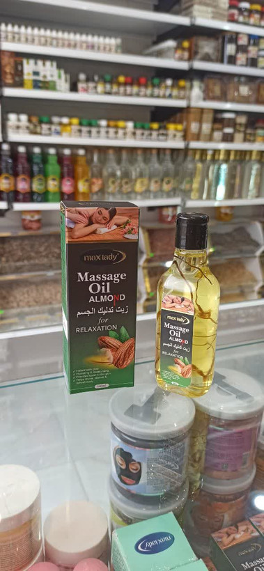 روغن ماساژ بادام (مکس لیدی) آرامشبخش و نرمکننده پوست (عطاری آقای صادقی)