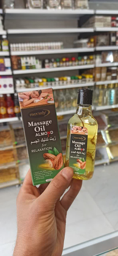 روغن ماساژ بادام (مکس لیدی) آرامشبخش و نرمکننده پوست (عطاری آقای صادقی)