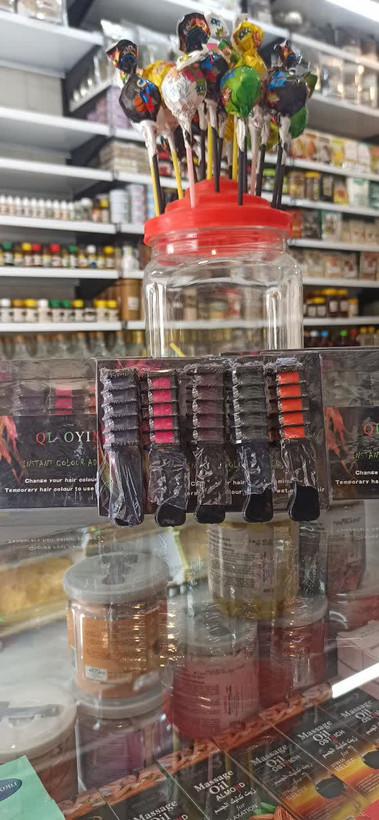 پک گج موی شانه دار فانتزی (شیش رنگ) (عطاری آقای صادقی)
