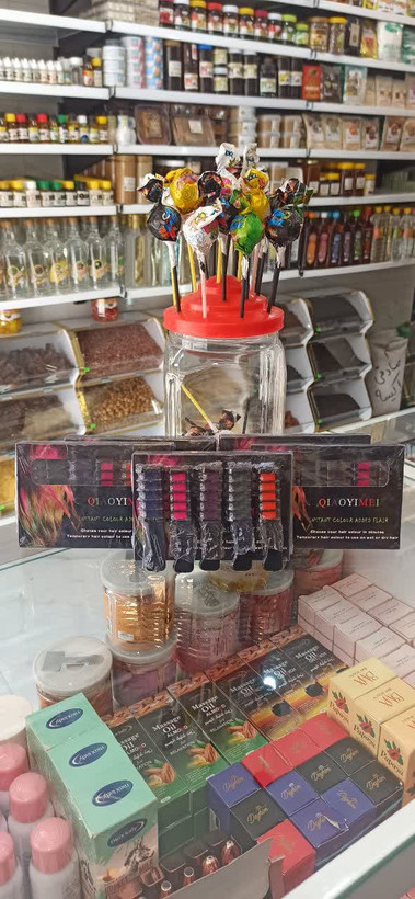 پک گج موی شانه دار فانتزی (شیش رنگ) (عطاری آقای صادقی)