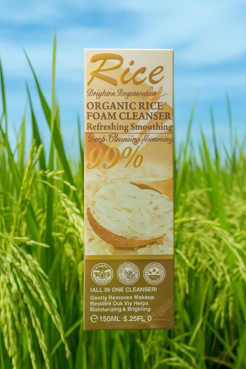 فوم شستشوی صورت و بدن براش دار برنج (وکالی)