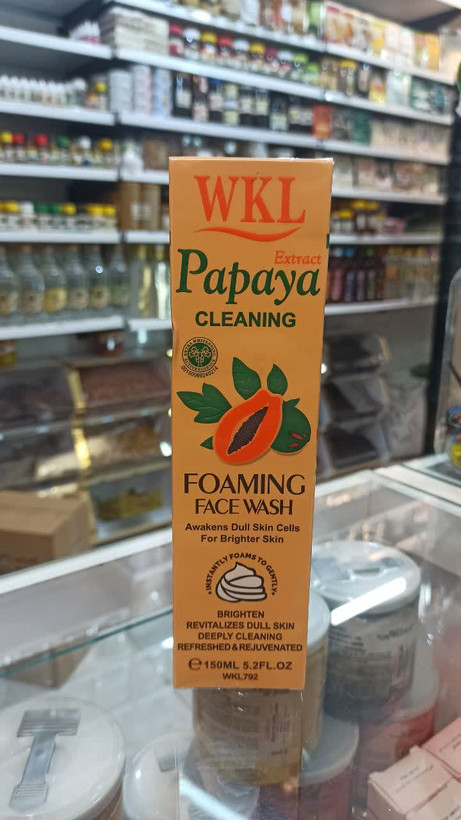 فوم شستشوی صورت براش دار پاپایا روشنکننده و احیاکننده پوست (وکالی) (عطاری آقای صادقی)