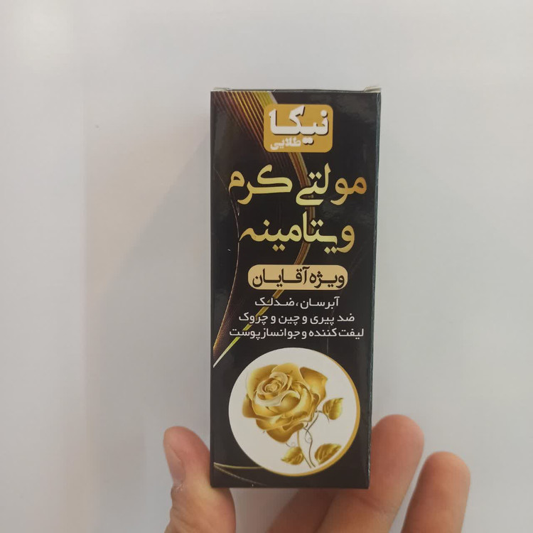 مولتی کرم ویتامینه نیکا طلایی (ویژه آقایان) جوانساز و ضد چروک