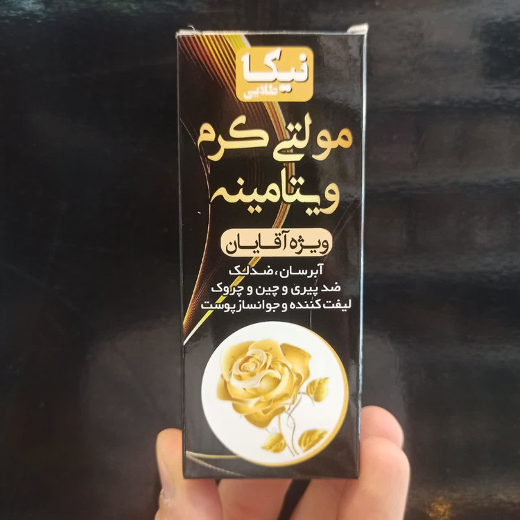 مولتی کرم ویتامینه نیکا طلایی (ویژه آقایان) جوانساز و ضد چروک