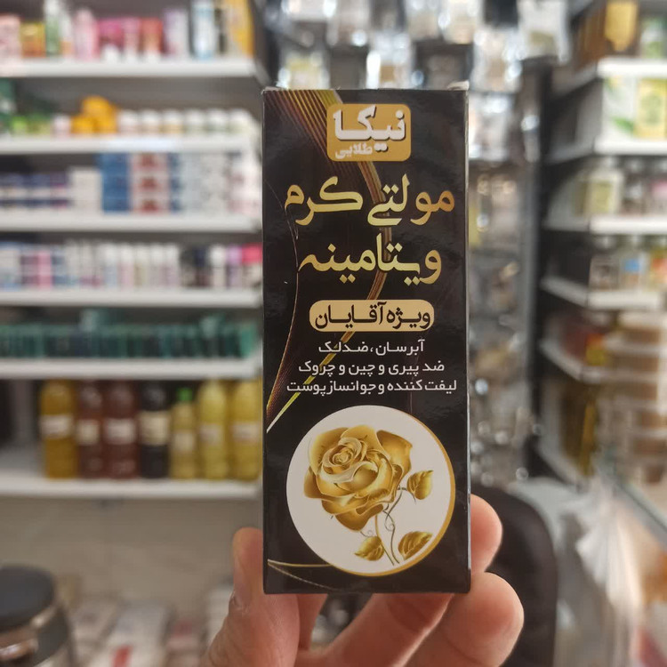 مولتی کرم ویتامینه نیکا طلایی (ویژه آقایان) جوانساز و ضد چروک