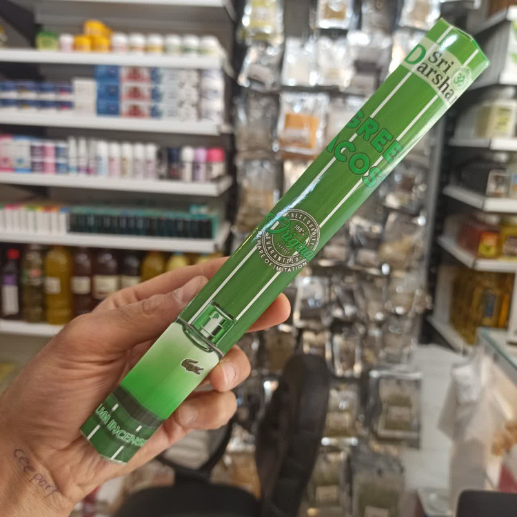 عود هندی دارشان (Darshan) 20 عددی (رایحه گرین لاگوست -GREEN LACOSTE)