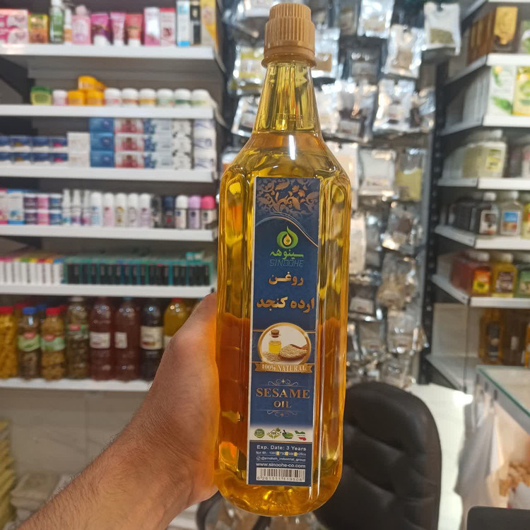 روغن ارده کنجد - یک لیتر (روغن طبیعی و مقوی برای مصرف خوراکی و مراقبتی)