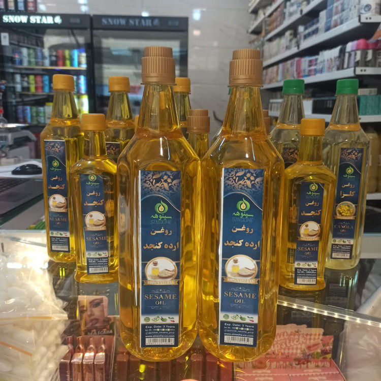 روغن ارده کنجد - یک لیتر (روغن طبیعی و مقوی برای مصرف خوراکی و مراقبتی)