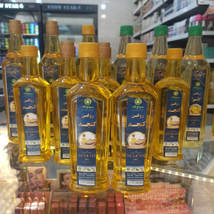 روغن کنجد - نیم لیتر (روغن طبیعی و خوشعطر برای مصرف خوراکی و مراقبتی)