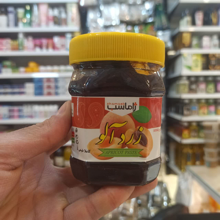 رب زرد آلو - ژاماسب (400 گرم) (طبیعی و مناسب انواع غذاهای ایرانی)