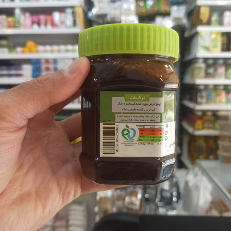 رب لیمو سبز - ژاماسب (400 گرم) (طبیعی و مناسب انواع غذاهای ایرانی)