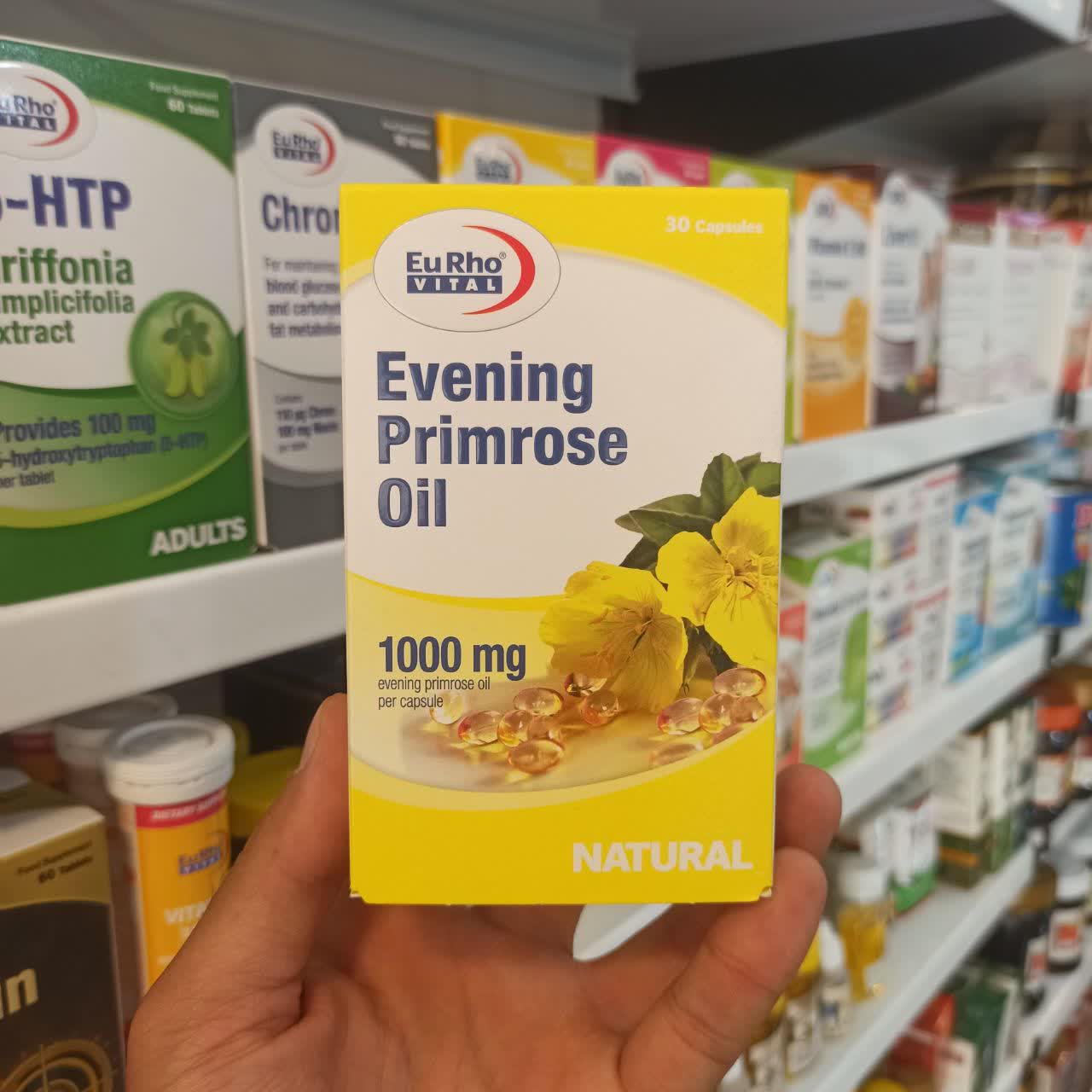 کپسول ایوینینگ پرایم رز اویل یوروویتال - روغن گل مغربی - 30 عددی