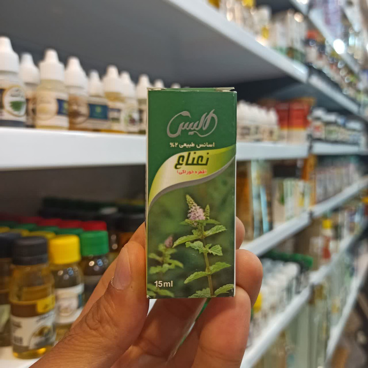 قطره اسانس نعناع الیس - اسانس طبیعی خوراکی - 15 میل