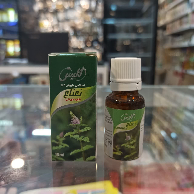 قطره اسانس نعناع الیس - اسانس طبیعی خوراکی - 15 میل