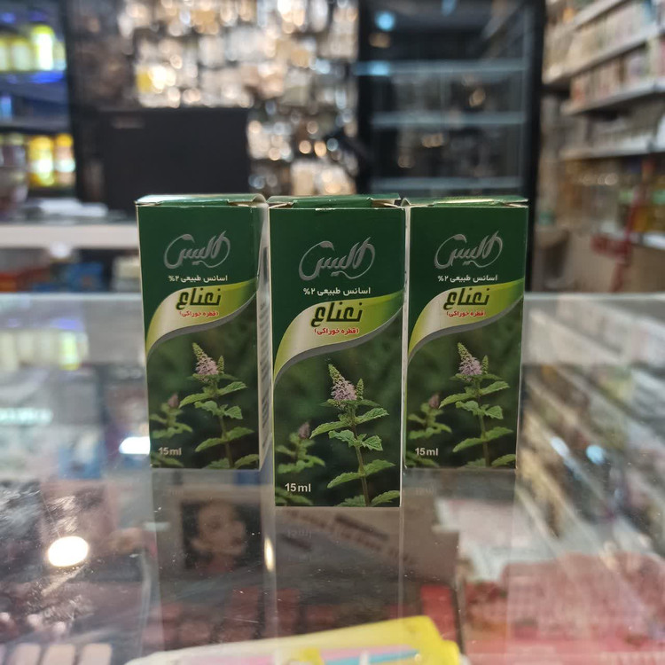 قطره اسانس نعناع الیس - اسانس طبیعی خوراکی - 15 میل