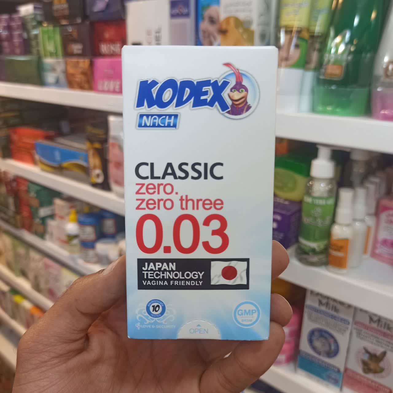 کاندوم کدکس کلاسیک ۰.۰۳ - کاندوم فوق‌نازک با لوبریکنت معطر