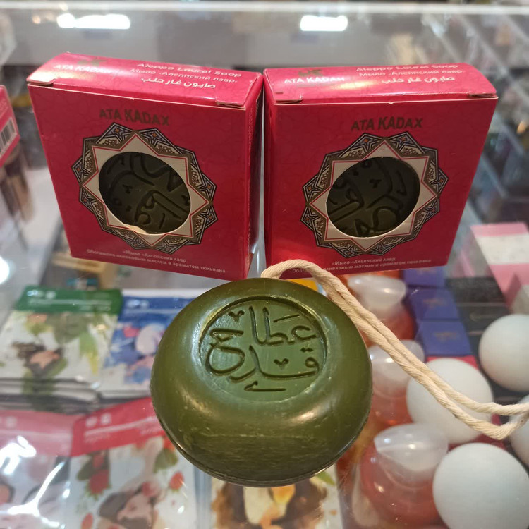صابون عطا قدح با روغن زیتون و عطر گل لاله - صابون حلب